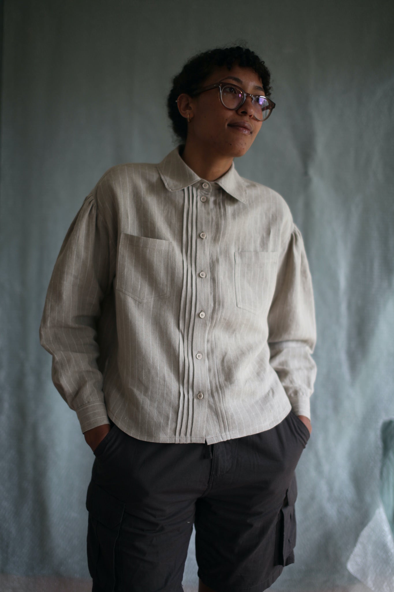 Thea Shirt in Oatmilk